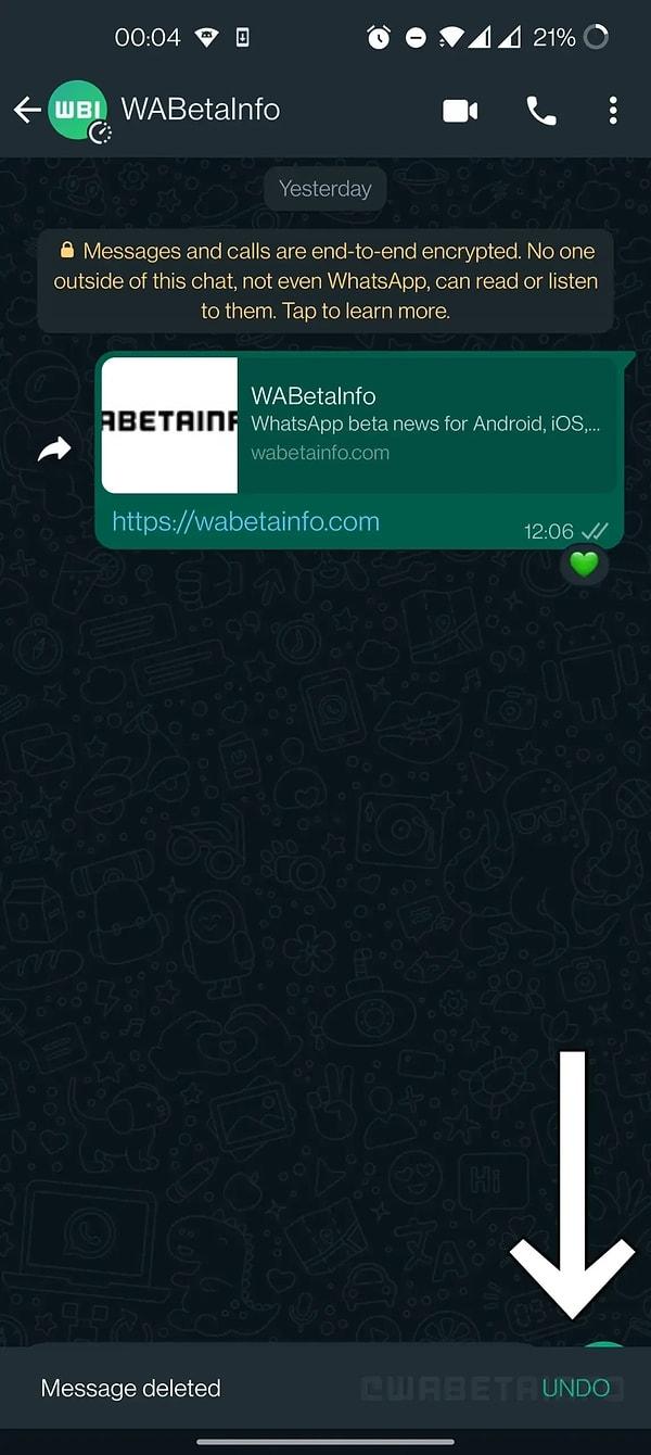 WaBetaInfo tarafından WhatsApp'ın Android 2.22.18.13 sürümü için yeni bir özellik keşfedildi.