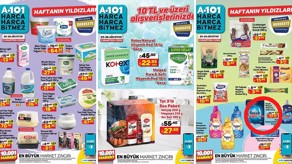 20 - 26 Ağustos 2022 A101 Haftanın Yıldızları Kataloğu