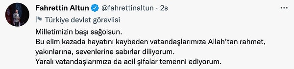 Cumhurbaşkanılığı İletişim Daire Başkanı Fahrettin Altun ⬇️