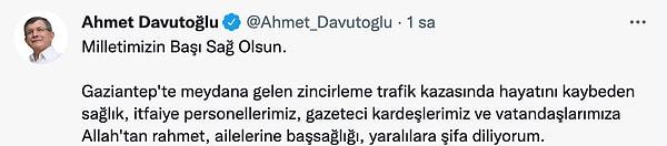 Gelecek Partisi Genel Başkanı Ahmet Davutoğlu ⬇️