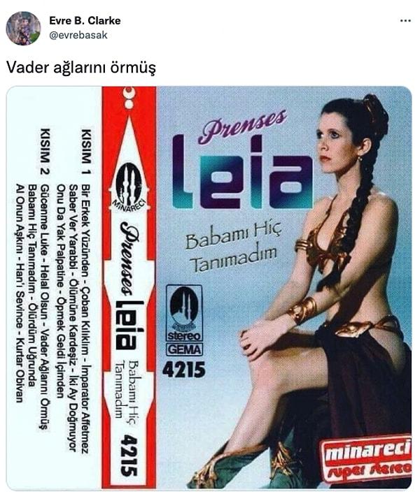 12. Ah be Leia neler çektin...