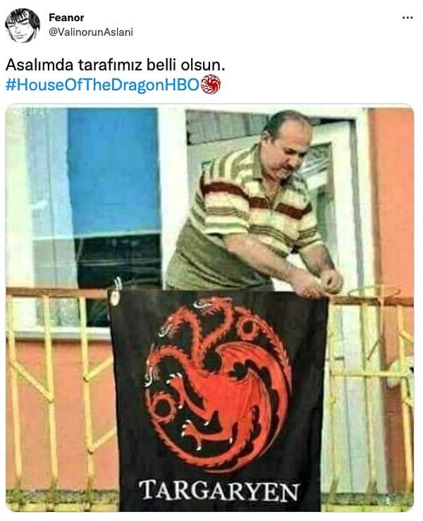 1. 'House of the Dragon' kısa bir süre içinde birçok kişi tarafından izlenince diziye komik tepkiler de gecikmedi tabii.