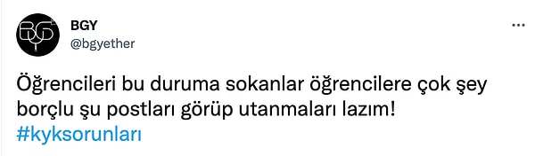 Twitter'da BGY isimli bir hesap bir post paylaştı ve bu post pek çok kişiye ülkenin geldiği hali göstermesi açısından önemliydi.