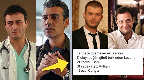 Cennete Giremeyecekler Sıralı Liste: Türk Dizi Tarihinin En Karaktersiz Erkekleri!