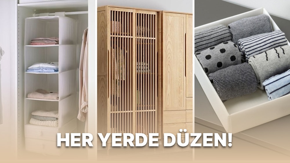 Dolap Düzenleme Konusunda Yetenekli Olmayanların İşlerini Kolaylaştıracak Parçalar