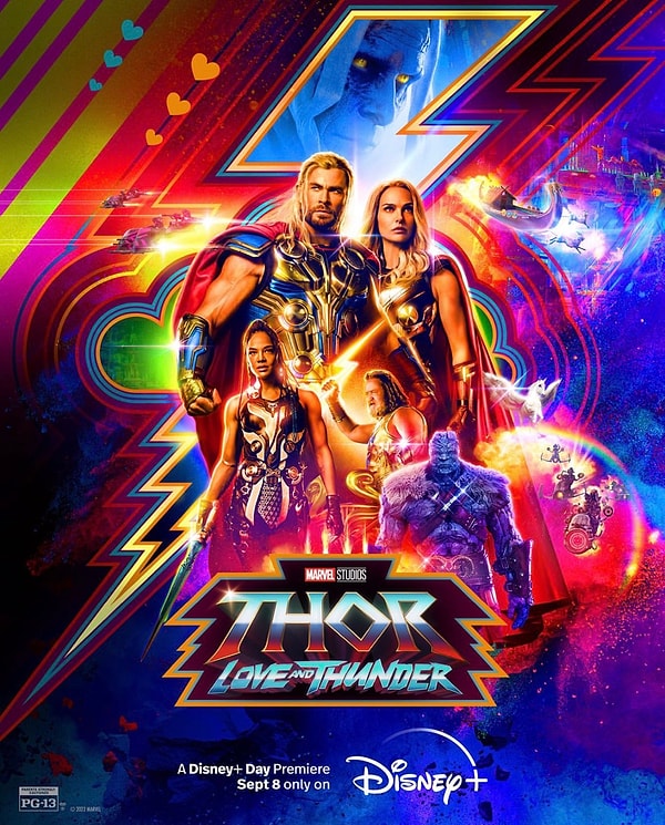 9. Thor Love and Thunder, sonunda Disney+ kütüphanesine eklendi.