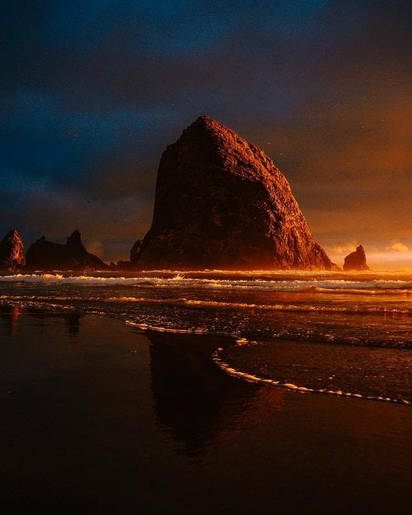 9. Kuzey Oregon kıyıları, Amerika: