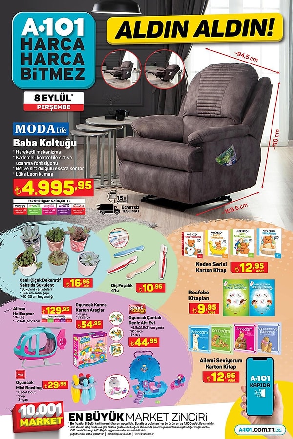 Moda Life Baba Koltuğu 4.995,95 TL.