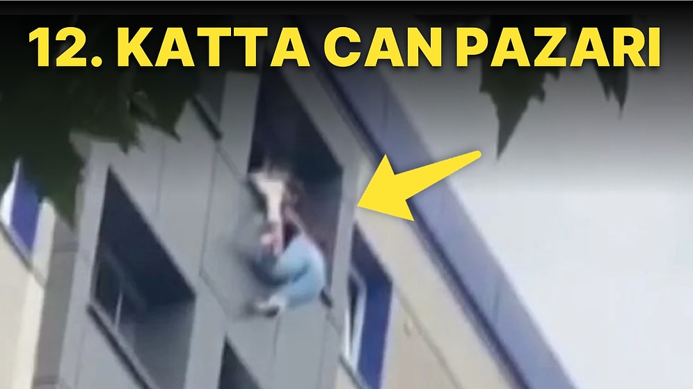 Gaziosmanpaşa’da Ölümle Dans: 12. Kattan Aşağıya Sarktı, Son Anda İçeriye Çekildi