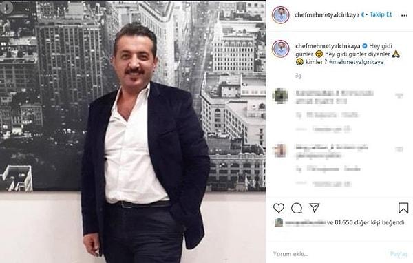 Ayrıca geçtiğimiz yıl sosyal medya hesabından eski bir fotoğrafını yayınlayan ünlü Şef, o dönemki bıyıklı haliylede ünlü türkücü Latif Doğan'a benzetilmişti.