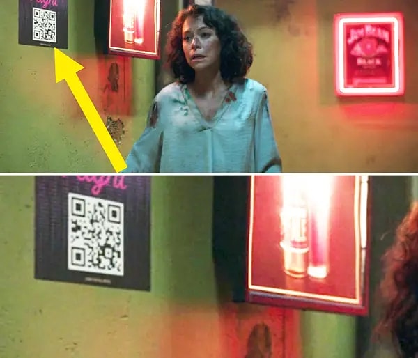 7. Jen, She-Hulk'a dönüştükten sonra bara girdiğinde, yanındaki duvarda bir QR kodu görüyoruz. Bu QR kodu sizi 1980 tarihli The Savage She-Hulk'un birinci sayısının ücretsiz dijital kopyasına götürüyor.