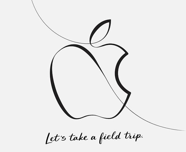 Apple Pencil destekli bir iPad tanıtacağına işaret eden bu davetiyede logonun kalemle çizilmiş olduğu görülüyor.
