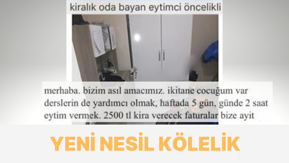 İstanbul'daki Evine Kiracı Yerine Ücretli Köle Arayan Ev Sahibi Gördüğünüz Tüm Ev Sahiplerini Unutturacak