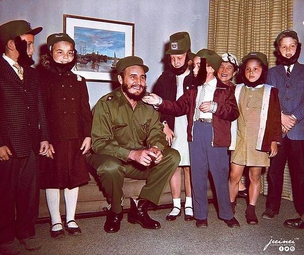 16. New York ziyaretindeki Fidel Castro: