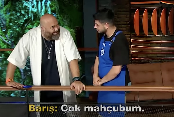 Somer Şef daha neden böyle olduğunu sormadan Barış çok mahçup olduğunu söyledi.