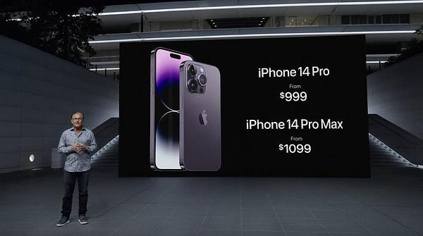iPhone 14 Pro serisi Türkiye'de 39.999TL'den başlayan fiyatlarla 16 Eylül itibariyle ön siparişe açılacak.