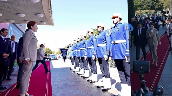 İmamoğlu'ndan Akşener’e Kırmızı Halı ve Zabıta Mangalı Karşılama
