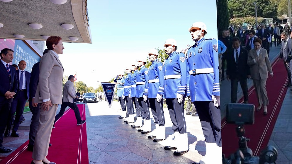 İmamoğlu'ndan Akşener’e Kırmızı Halı ve Zabıta Mangalı Karşılama