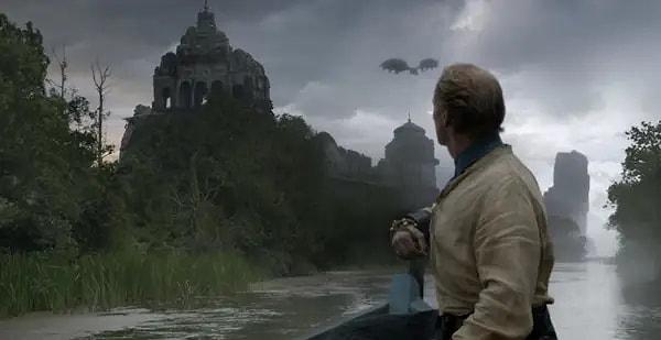'Game of Thrones' dizisinin 5. sezonunda Tyrion ve Ser Jorah'ı şehrin hala dumanı üstünde olan enkazı önünde gördük.