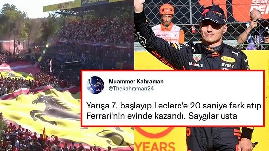 Max Verstappen'in Ferrari'nin Evinde Seyircileri Üzdüğü Yarışın Ardından Sosyal Medyadan Gelen Tepkiler