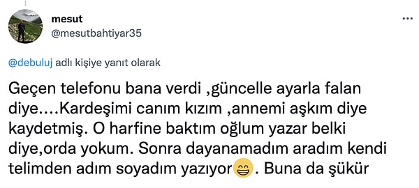 15. Ona da şükür...