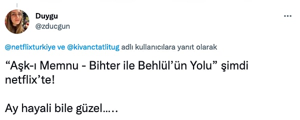 Anlaşılan herkes onları Bihter ve Behlül olarak hatırlayacak👇