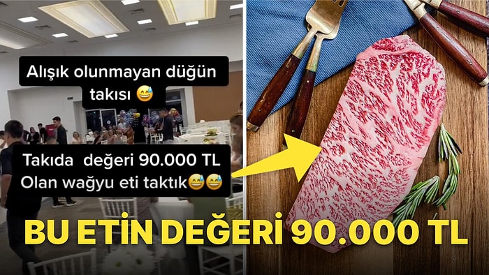 Bu da Oldu! Sünnet Düğününde Takı Olarak 90.000 Liralık Wagyu Etinin Takılması Sosyal Medyanın Gündeminde