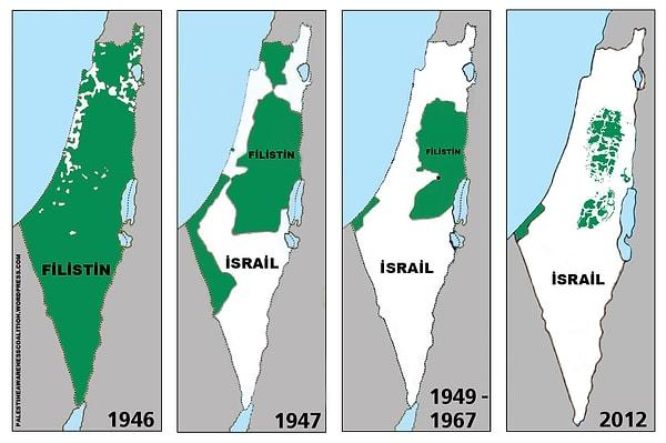 2. Yıllar içinde Filistin topraklarının %80'ine sahip oldu.