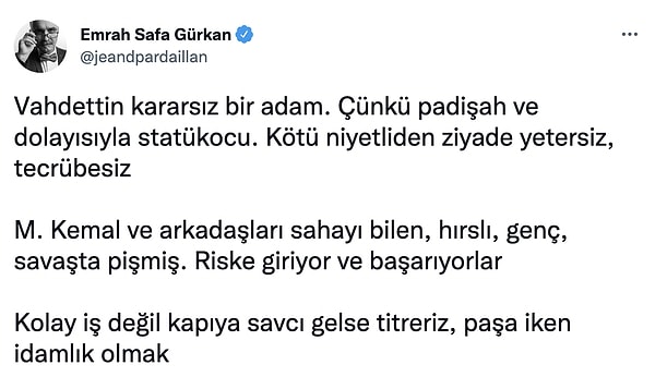 Ve bir de yaşananları ünlü Tarihçi Emrah Safa Gürkan'dan dinliyoruz.