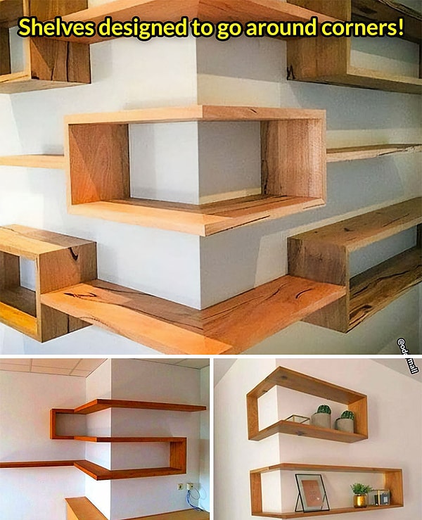 10. Полки, которые не прерываются на углах