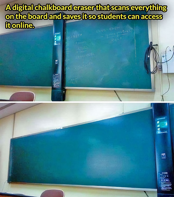 15. Цифровой ластик для классной доски, который сканирует и сохраняет информацию в онлайн формате для учеников.