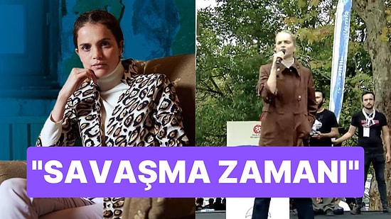 LGBTİ+ Karşıtı Yürüyüşte Savaş İlan Eden Eski Manken Tuğçe Kazaz'ın Konuşması Gündem Oldu!