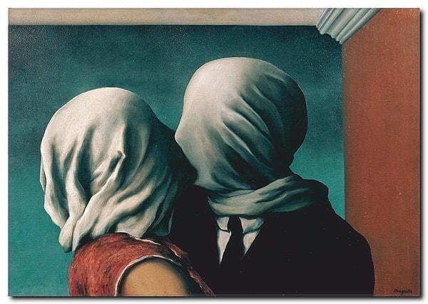 53. The Lovers (Aşıklar) - Rene Magritte (1928)