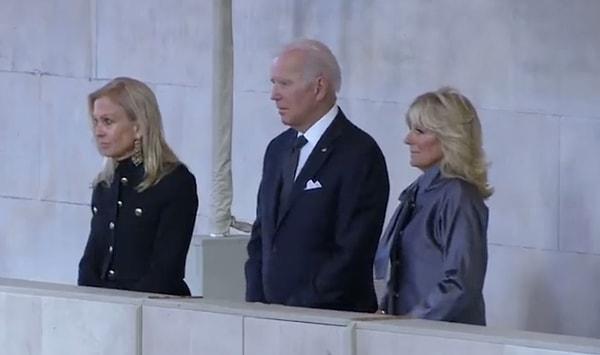 Başkan Joe Biden ve First Lady Jill Biden dahil birçok dünya lideri saygılarını sunmak için oradaydı.
