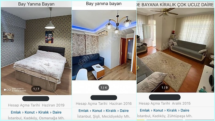 İnternetteki "Bay Yanına Bayan Ev Arkadaşı" Temalı Kiralık İlanları Sosyal Medyanın Gündeminde