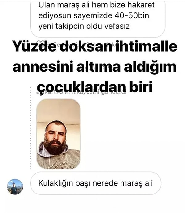 Takipçilerine küfür dolu cevaplar veren ve bunu da Instagram hesabından paylaşan Alakurt, birçok kişinin tepkisini çekmişti hâliyle.