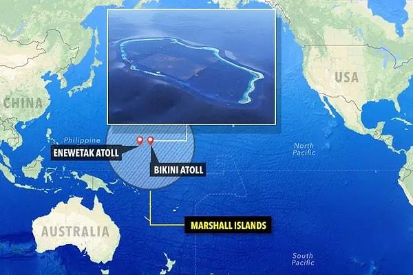 İkinci Dünya Savaşı'nın sonunda ve Soğuk Savaş döneminde ABD Ordusu tarafından nükleer silahları test etmek için Bikini Atoll bölgesi kullanıldı.