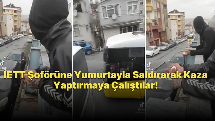 Seyir Halindeki İETT Otobüsüne Yumurtalı Saldırı Düzenleyen Gençler, O Anları TikTok'ta Paylaştı