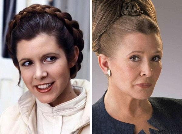 1. Star Wars serisinde 'Prenses Leia' rolüne hayat veren Carrie Fisher, filmlerin bu kadar sevileceğini tahmin etmemiş!