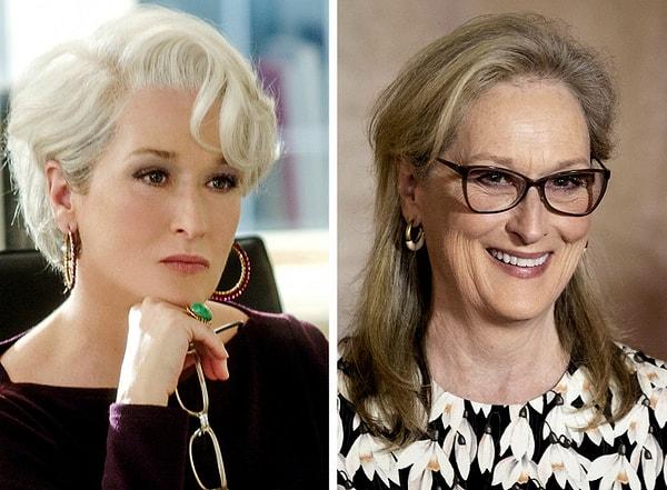 2. 'Şeytan Marka Giyer' filminde Miranda rolünü canlandıran Meryl Streep, çekimler esnasında uyguladığı metodun kurbanı olmuş biraz da.