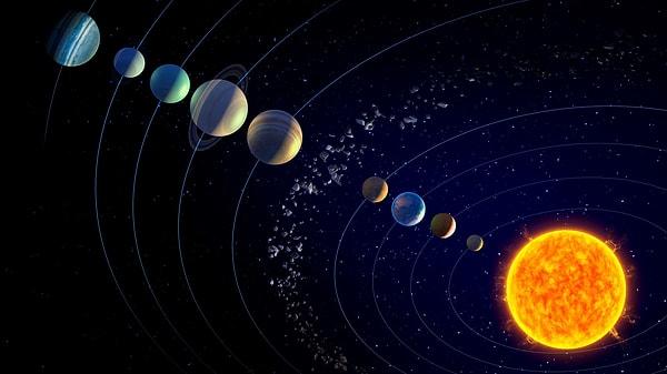 26. solar system (n): güneş sistemi
