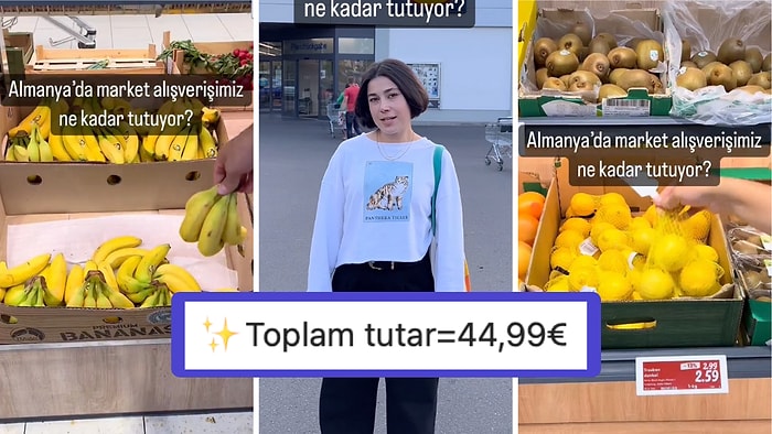 Almanya'da Yaptığı İki Haftalık Market Alışverişini Gözümüze Sokarken Hepimizi Çatlatan Kullanıcı