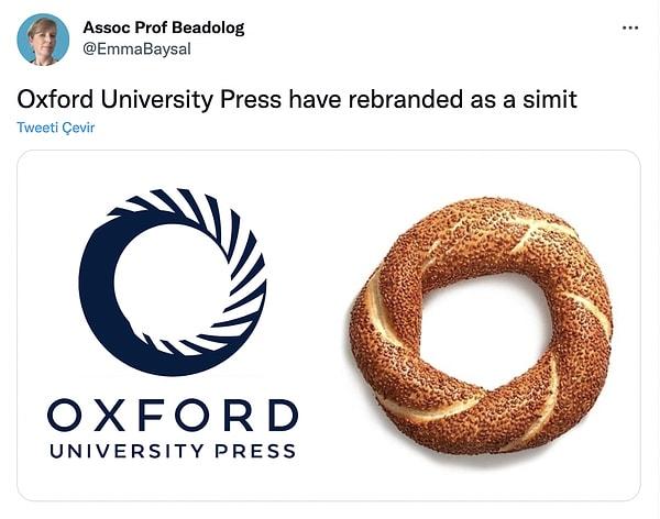10. Oxford University Press'in logosu simide benziyor, İngiltere bizi kıskanıyor diyebiliriz!