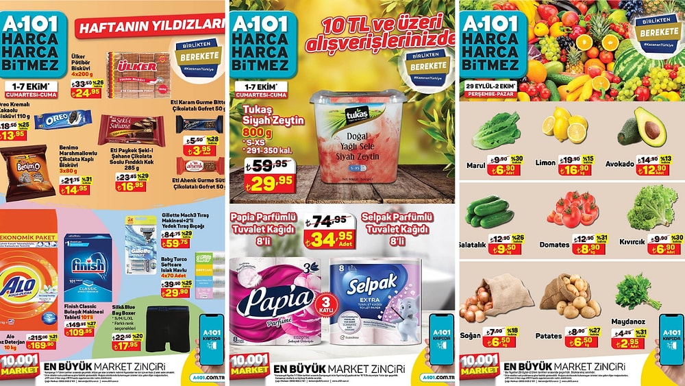 1 - 7 Ekim 2022 A101 Haftanın Yıldızları Kataloğu