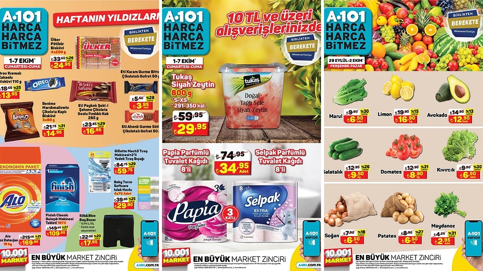 1 - 7 Ekim 2022 A101 Haftanın Yıldızları Kataloğu