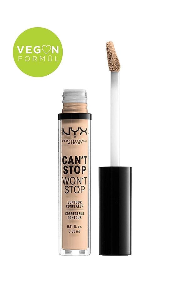 7. NYX Professional Makeup Kapatıcı - Can't Stop Won't Stop Contour Concealer 6 Vanilla
