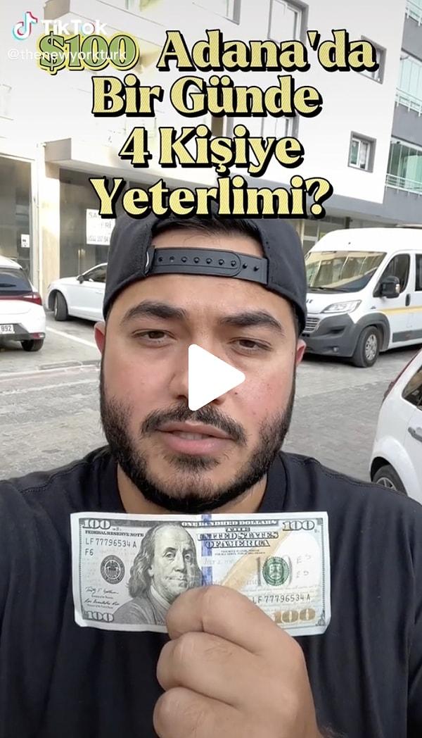 "100 dolar Adana'da bir günde 4 kişiye yeter mi?" sorusunun cevabını merak ediyorsanız, hemen bakalım.