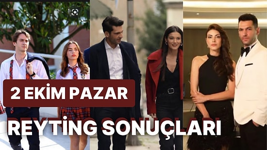 2 Ekim Pazar Reyting Sonuçları Açıklandı: Tozluyaka, Teşkilat, Yargı