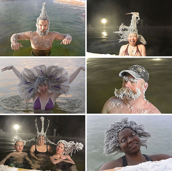 7. Во время ежегодного конкурса по замораживанию волос в Канаде