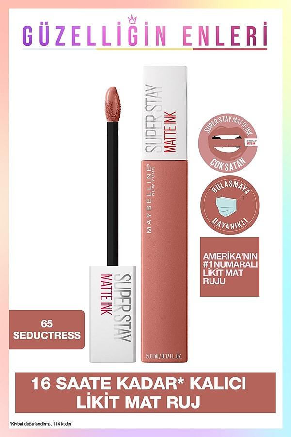 7. Maybelline New York Super Stay Matte Ink Unnude Likit Mat Ruj